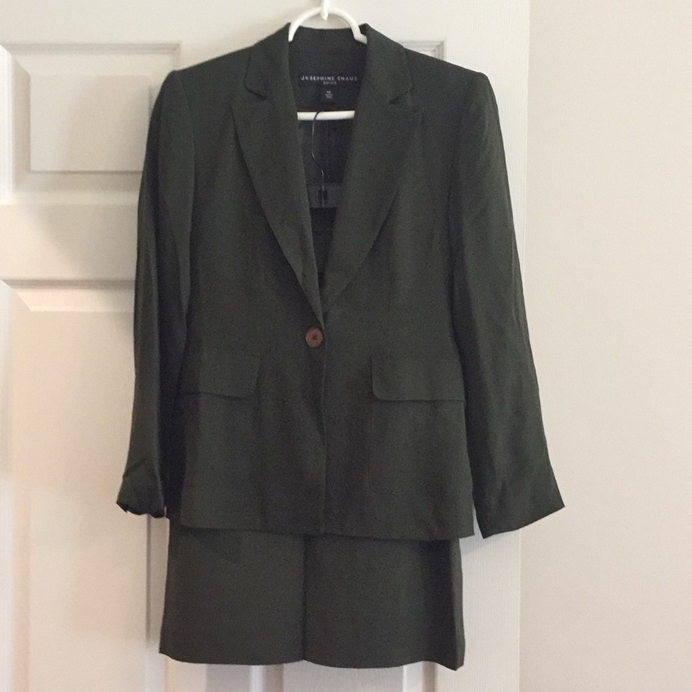 Forest green suit from Josephine chaus petite